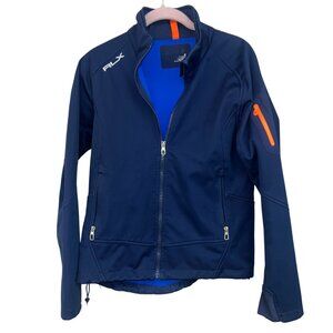 RLX Ralph Lauren Women's Navy Blue Performance Windbreaker Jacket – Size M